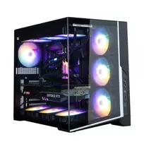 Zalman D40F, ATX Mid Tower PC Case, 7 x 120mm FRGB Fans, Black