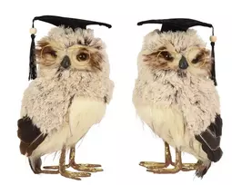 Kalėdinė dekoracija Decoris Owl 704626, 28 cm, ruda