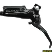 Stabdžių dalis SRAM LEVER ASSEMBLY - ALUMINUM LEVER (ASSEMBLED, NO HOSE, INCLUDES BARB & OLIVE) VERSION 2 BLACK - GUIDE RS