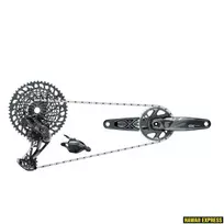 Pavarų grupė SRAM GX Eagle DUB Groupset Lunar (Rear Der, Trigger Shifter w Clamp, Crankset DUB 12s 170 w DM 32t X-SYNC Chainring, Chain 126 links 12s, Cassette XG-1275 10-52t, Chaingap Gauge)