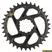 Priekinė žvaigždė SRAM X-SYNC 2 34T Direct Mount 6mm Offset Alum Eagle Gold