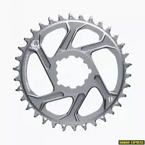 Priekinė žvaigždė SRAM X-SYNC 2 SL 34T Direct Mount 6mm Offset Eagle Lunar Grey
