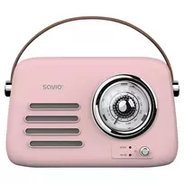SAVIO RS-03 Nešiojamasis radijas, rožinis