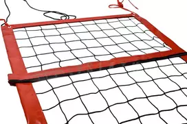 Varžybinis paplūdimio tinklinio tinklas PP3mm su antenomis 8,5x1m (kevlarinis įtempimo trosas)