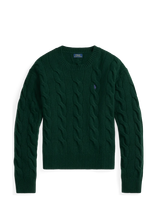 Polo Ralph Lauren - Cable-Knit Wool-Cashmere Sweater - Megztinis - Žalia