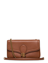 Lauren Ralph Lauren - Luxe Pebble Lthr-Bradley Wllt-Woc-L - Rankinė per petį - Ruda