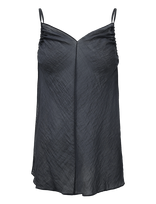 Topshop - Tswendy Sl V-Neck Side Tie Tunic Wvn - Marškinėliai be rankovių - Tamsiai mėlyna