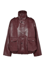 Topshop - Tstoma Coated Bomber Otw - Bomberio striukė - Burgundiška splava