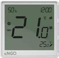 Engo Controls ENGO EONE-16W – išmanus laidinis Wi-Fi termostatas, 16 A, 230 V, baltas