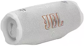 JBL Charge 6 Nešiojama garso kolonėlė, Bluetooth, Baltas