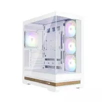 Zalman P40 NAMU, ATX Mid Tower PC Case, 4  x 120mm ARGB Fans, White