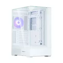 Zalman P40 PRISM PLUS, ATX Mid Tower PC Case, 3  x 120mm ARGB Fans, White