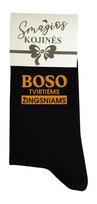 Vyriškos kojinės Boso tvirtiems žingsniams, juodos