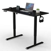 Aukščio reguliuojamas stalas Homestar Office Stand 140x60 cm juodas