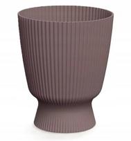 Plastikinis apvalus vazonas 22 cm Marsala, 5,7 l, vidaus ir lauko augalams