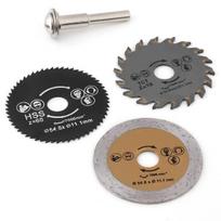 3 vnt. Hss mini medžio pjovimo disko rinkinys 54,8 mm su kotu