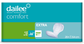DAILEE Comfort Extra M dydžio (64 cm) urologiniai įklotai – 28 vnt. pakuotė