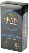 LIFESTYLES Skyn Extra Lubricated – 10 prezervatyvų su papildomu lubrikantu
