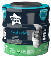 TOMMEE TIPPEE Sangenic Twist 3 sauskelnių kasetės