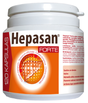 HEPASAN Forte – 120 kapsulių kepenims palaikyti