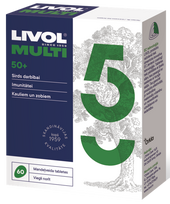 LIVOL Multi 50+ – 60 tablečių vyresnio amžiaus žmonių sveikatai