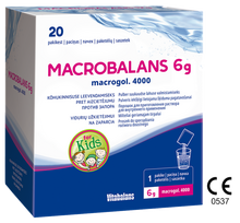 MacroBalans 6 g milteliai - 20 paketėlių geriamajam tirpalui