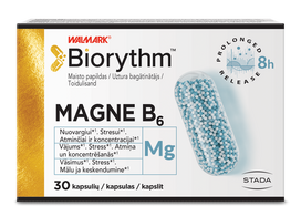 BIORYTHM Magnis B6 kapsulės (30 vnt.)