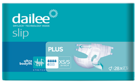 DAILEE Slip Plus XS/S sauskelnės, 28 vnt.