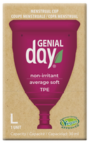 GENIAL DAY L dydžio TPE menstruacinė taurelė – 1 vnt.