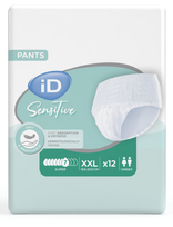 ID Sensitive Pants Super XXL (165-205 cm), 12 vnt. – sauskelnės-kelnaitės šlapimo ir išmatų nelaikymui