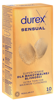 DUREX Sensual, 10 prezervatyvų pakuotė