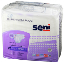 SENI Super Plus sauskelnės, ypač didelio dydžio – 10 vnt.