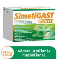 SIMETIGAST FORTE 240 mg, 60 kapsulių pakuotė