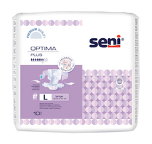 SENI Optima Plus sauskelnės, didelės (80-125 cm), pakuotėje 10 vnt.