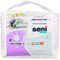 Sauskelnės-kelnaitės SENI Active Plus XL (120-160 cm) šlapimo nelaikymui, pakuotėje 10 vnt.