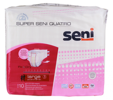SENI Super Quatro Large – 10 vnt. sauskelnių