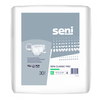 SENI Classic Trio X-Large sauskelnės (130-170 cm), pakuotėje 30 vnt.
