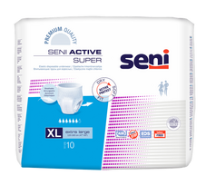 SENI Active Super XL, 10 vnt. kelnaičių šlapimo nelaikymui