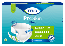 TENA Flex Super M – sauskelnės su juosmeniu, 30 vnt.