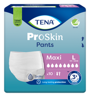 TENA ProSkin Pants Maxi L – 10 vnt. kelnaičių tipo sauskelnės