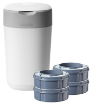 TOMMEE TIPPEE Twist&Click - 4 kasetės ir sauskelnių konteineris vieno vieneto pakuotėje