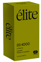 D3 4000 TV ELITE Kapsulės alyvuogių aliejuje, 60 vnt.
