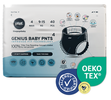 GEGE Genius Maxi 4 Sauskelnės kūdikiams (9-15 kg), 40 vnt.