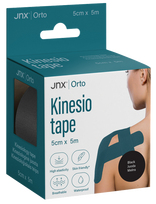 JNX ORTO kineziologinis teipas 5 m × 5 cm (juodas), 1 vnt.