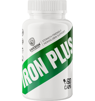SWEDISH SUPPLEMENTS Iron Plus — 60 kapsulių pakuotė