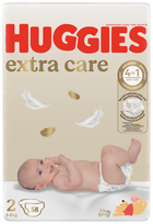 HUGGIES Extra Care 2 – sauskelnės naujagimiams 3–6 kg, 58 vnt.