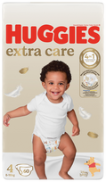 HUGGIES Extra Care Mega Pack 4, sauskelnės 8-16 kg, 60 vnt.
