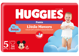 HUGGIES kelnaitės S5 Jumbo Pack pull-up berniukams, 12–17 kg, 34 vnt.