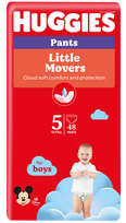 HUGGIES Pull-up sauskelnės-kelnaitės berniukams, 12-17 kg, Mega Pack 5, 48 vnt.
