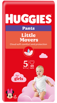 HUGGIES Mega Pack 5 sauskelnės mergaitėms, 12-17 kg, 48 vnt.